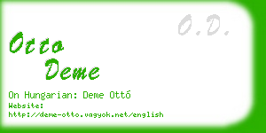 otto deme business card